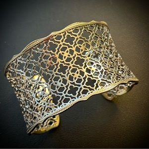 Kendra Scott Cuff Bracelet-Silver and gold